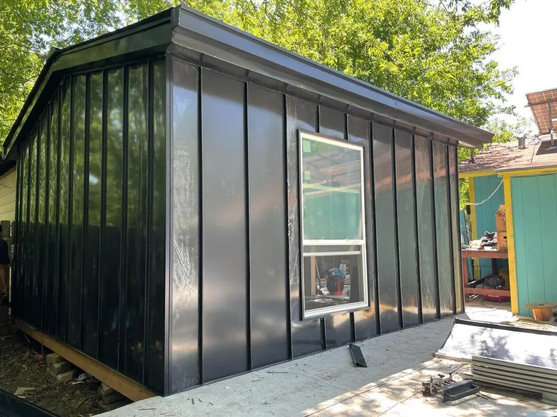 Black standing seam metal wall panels for Metal Roof Installation in Scottsbluff